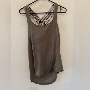 lululemon athletica tank top and sports bra.